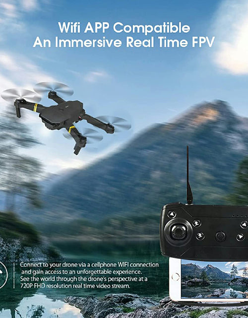 Load image into Gallery viewer, 4K HD Dual Camera RC FPV WiFi Portable Wide Angle Foldable Quadcopter Drone
