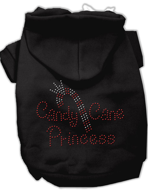 Load image into Gallery viewer, Christmas Pet Dog &amp; Cat Hoodie Rhinestone, &quot;Candy Cane Princess&quot;
