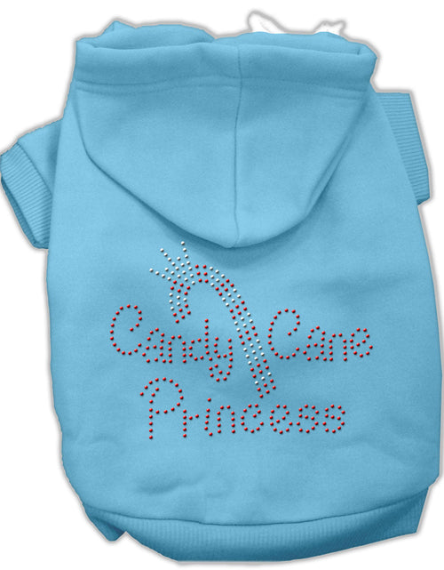 Load image into Gallery viewer, Christmas Pet Dog &amp; Cat Hoodie Rhinestone, &quot;Candy Cane Princess&quot;

