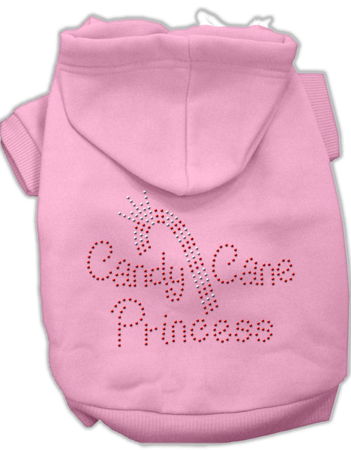 Load image into Gallery viewer, Christmas Pet Dog &amp; Cat Hoodie Rhinestone, &quot;Candy Cane Princess&quot;
