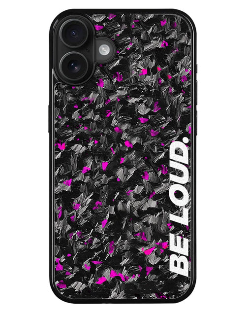 Load image into Gallery viewer, iPhone | Purple Flake Real Forged Carbon Fiber Case | BE LOUD. x SCF
