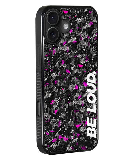 Load image into Gallery viewer, iPhone | Purple Flake Real Forged Carbon Fiber Case | BE LOUD. x SCF
